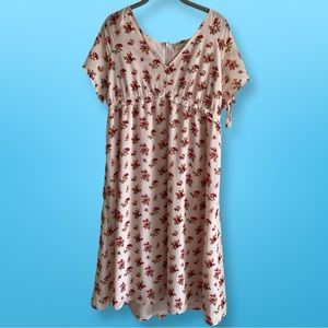 Madewell Cherry and Rose Print dress. Size M